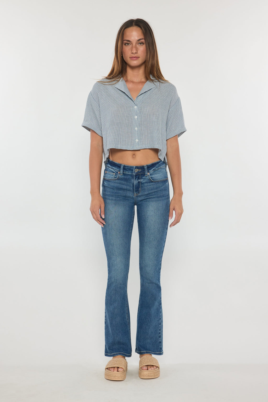 Mid Rise Bootcut Jeans