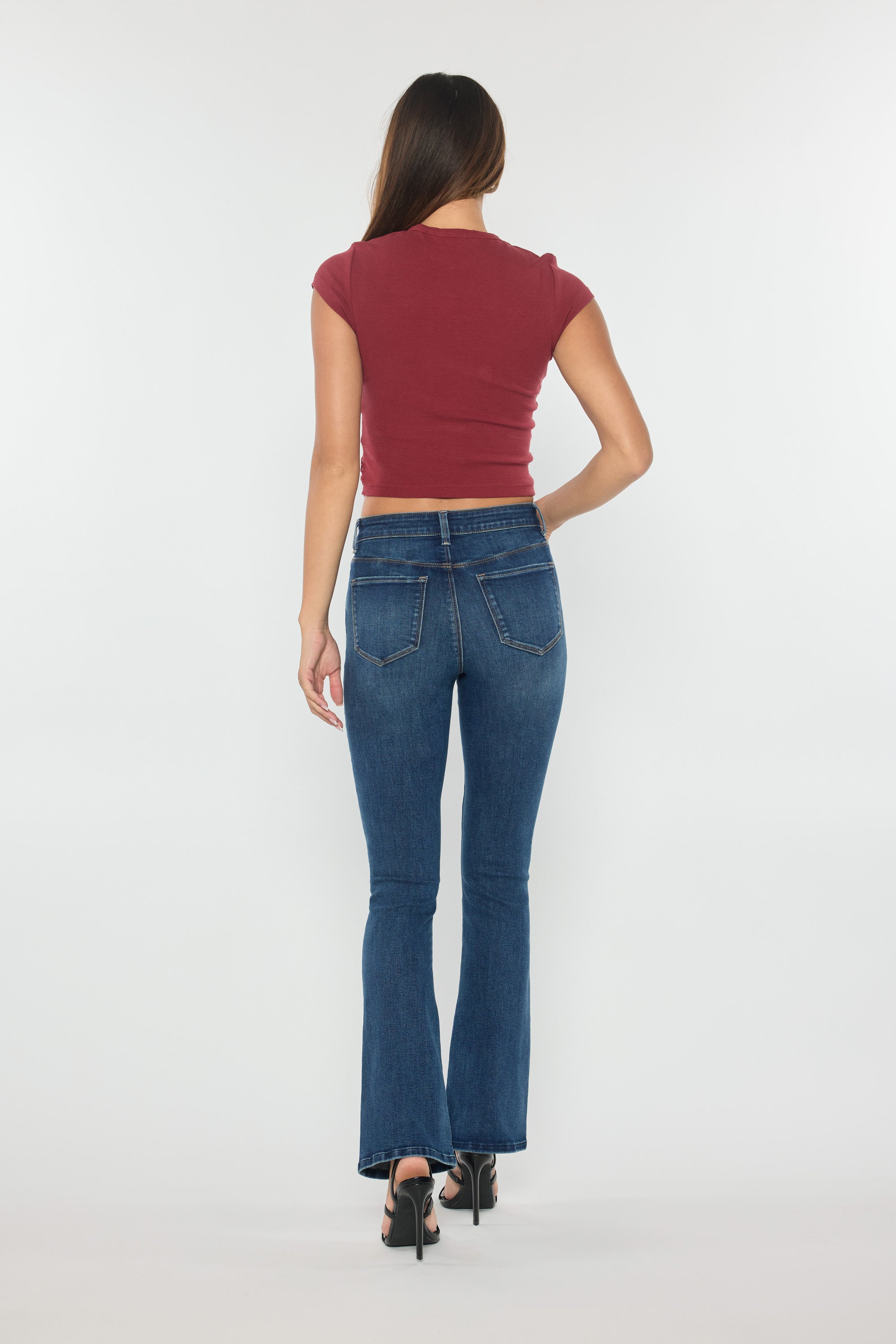High Rise Hip Padded Bootcut