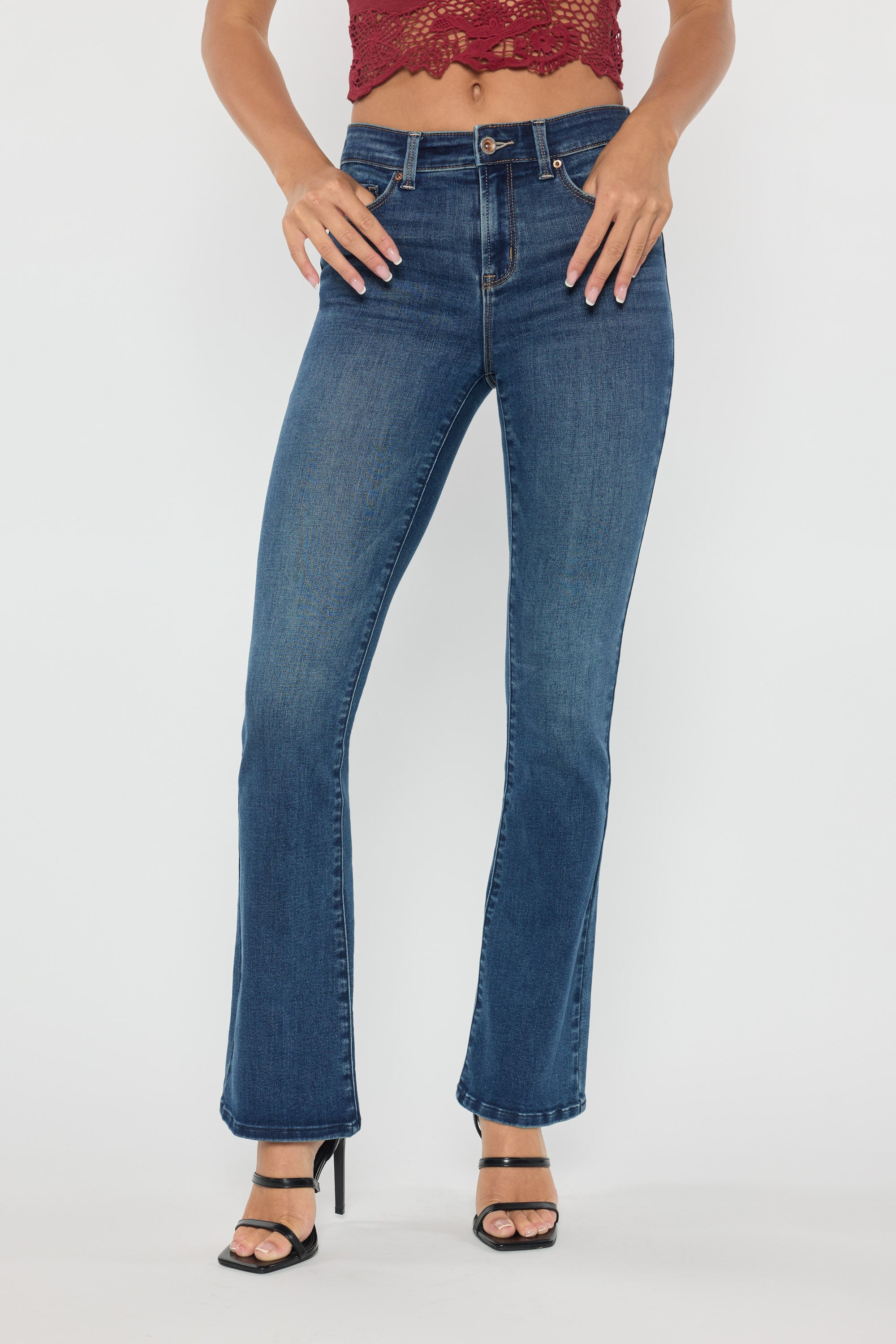 High Rise Hip Padded Bootcut