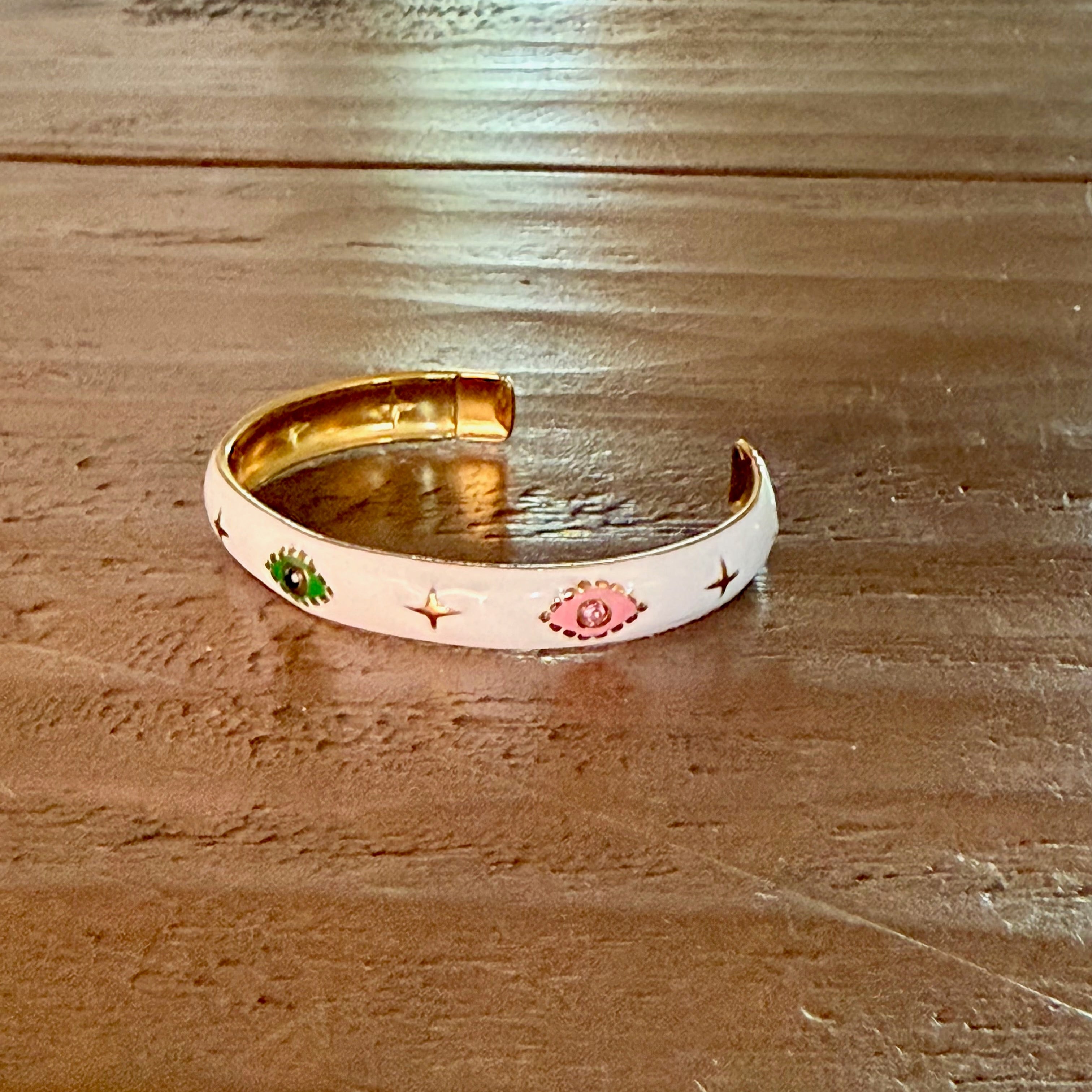 waterproof evil eye bangle