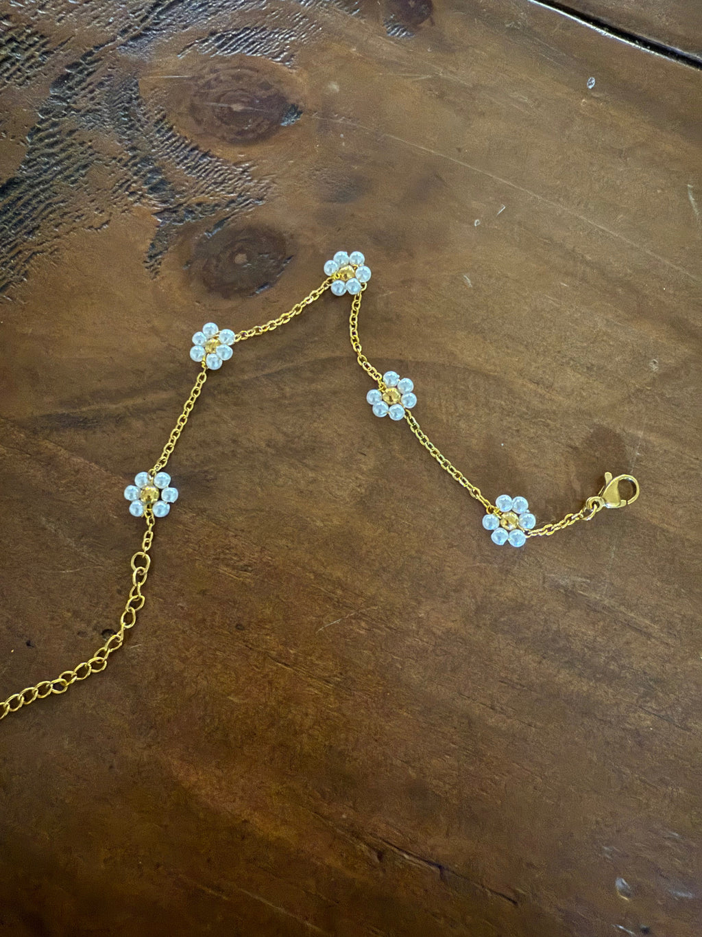 pearl flower bracelet