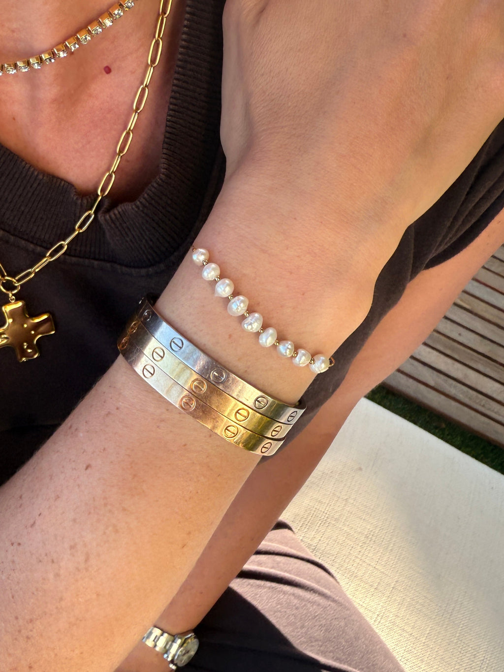 baroque pearl bracelet