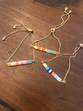 boho tile beaded bracelet